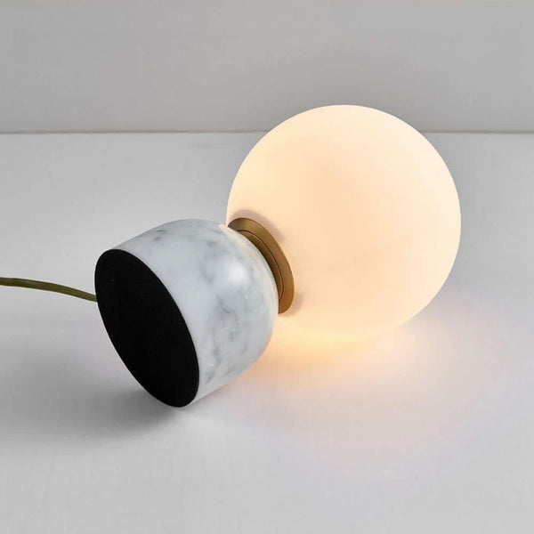 Lampe Boule à Poser Design | Sphère Minérale