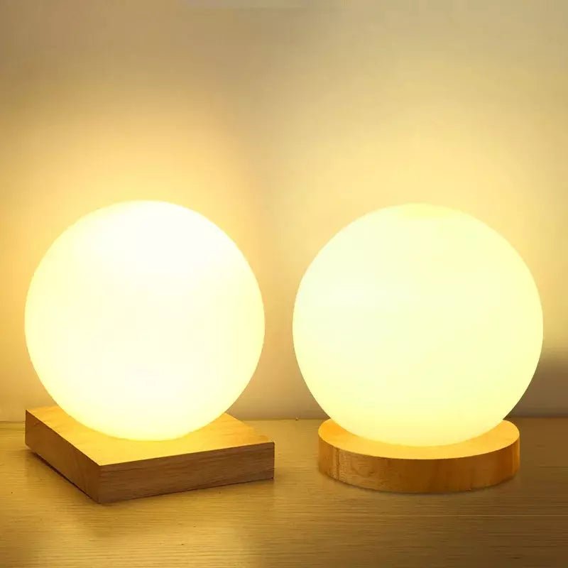 Lampe Boule à Poser | Lueur Sphérique - Designix Lampe de chevet Rond