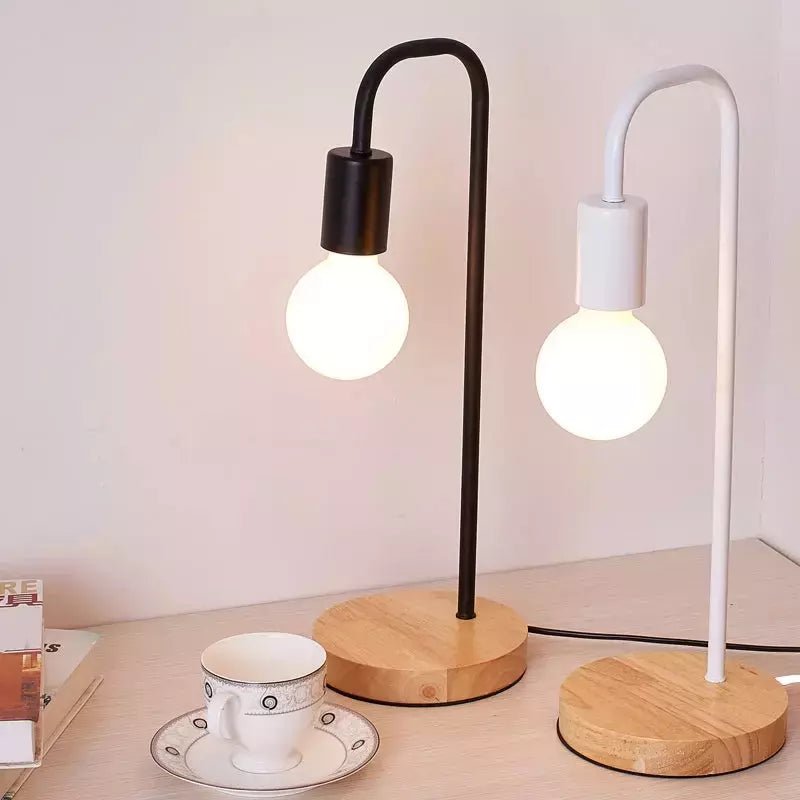 Lampe de Bureau Vintage | Esprit Rétro - Designix Lampe de chevet Noir Blanc Froid
