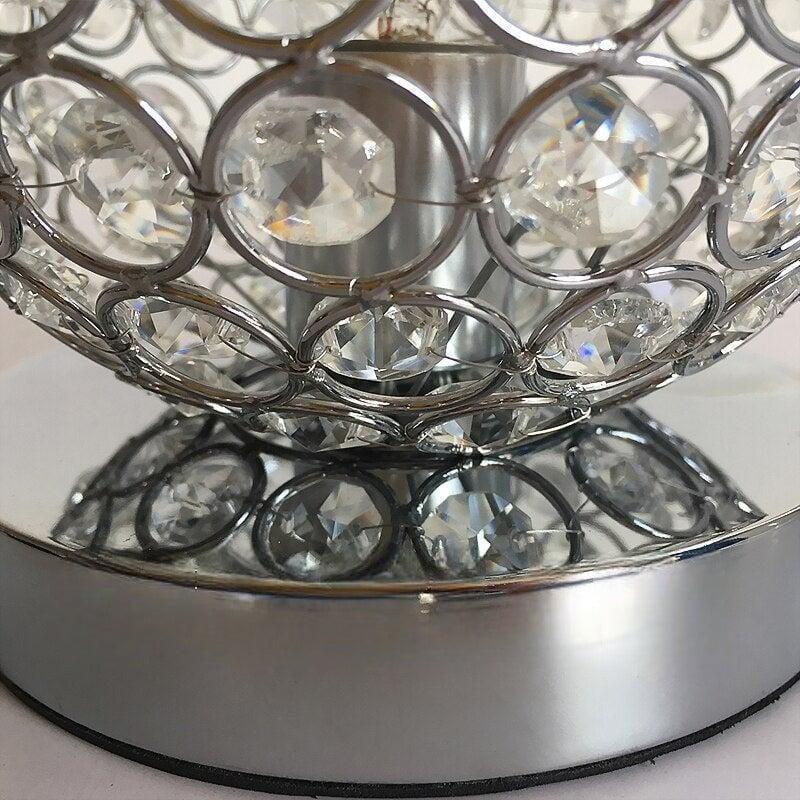 Lampe de Chevet Boule | Étoile Filante - Designix Lampe de chevet Chrome Lumière Chaude