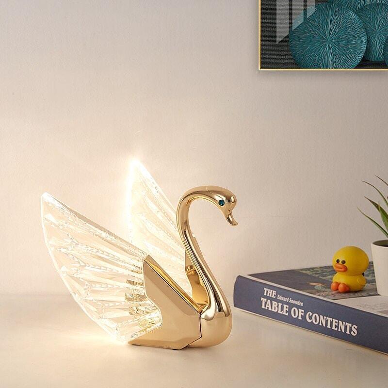 Lampe de Chevet Cygne | Étoile Radieuse - Designix Lampe de chevet Bleu