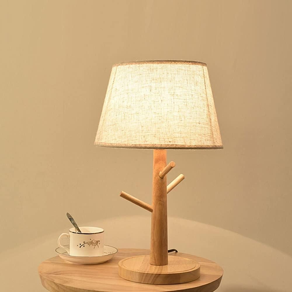 Lampe de Chevet Design Bois | Lueur Nature - Designix Lampe de chevet Blanc Chaud