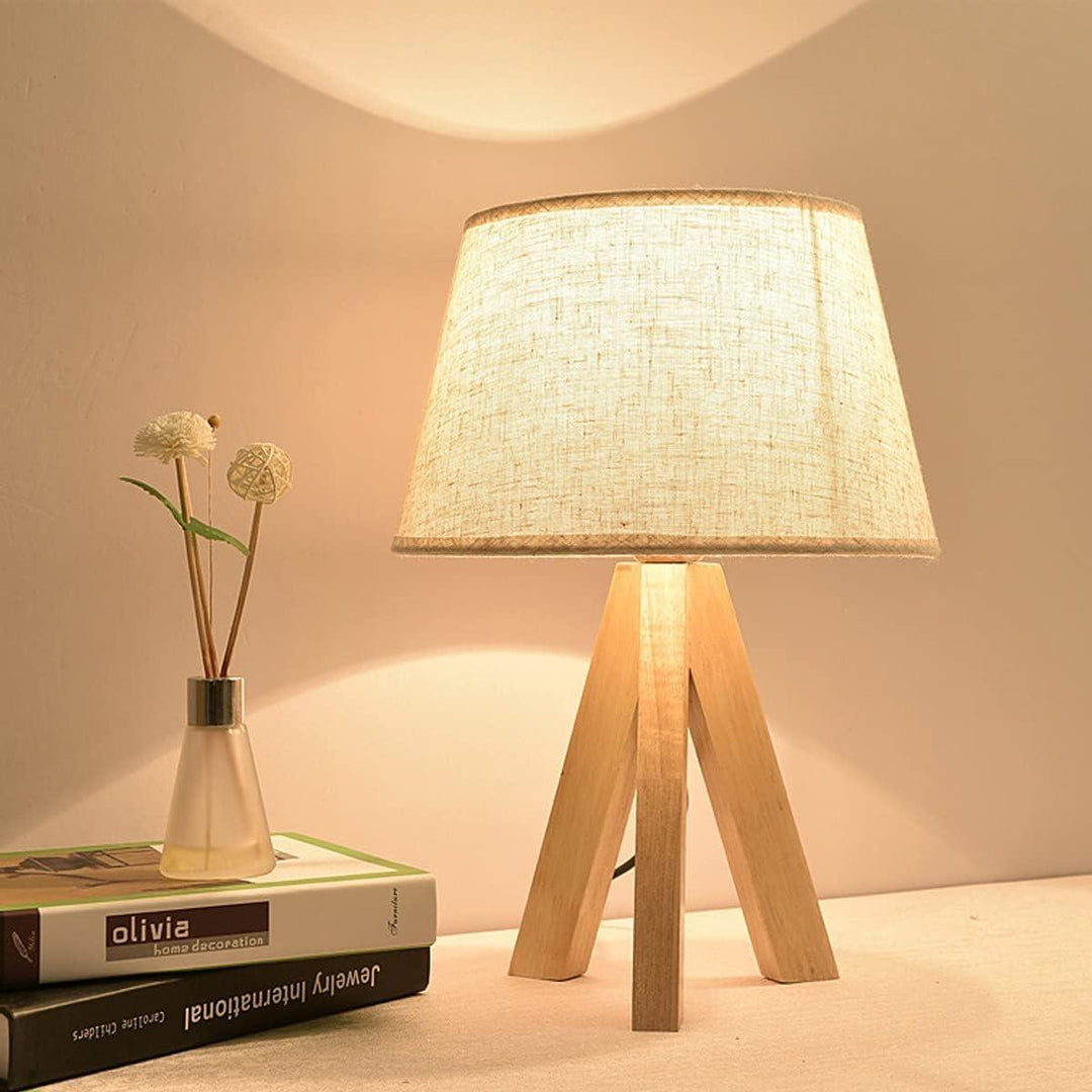 Lampe de Chevet en Bois | Douce Veilleuse - Designix Lampe de chevet Blanc Chaud