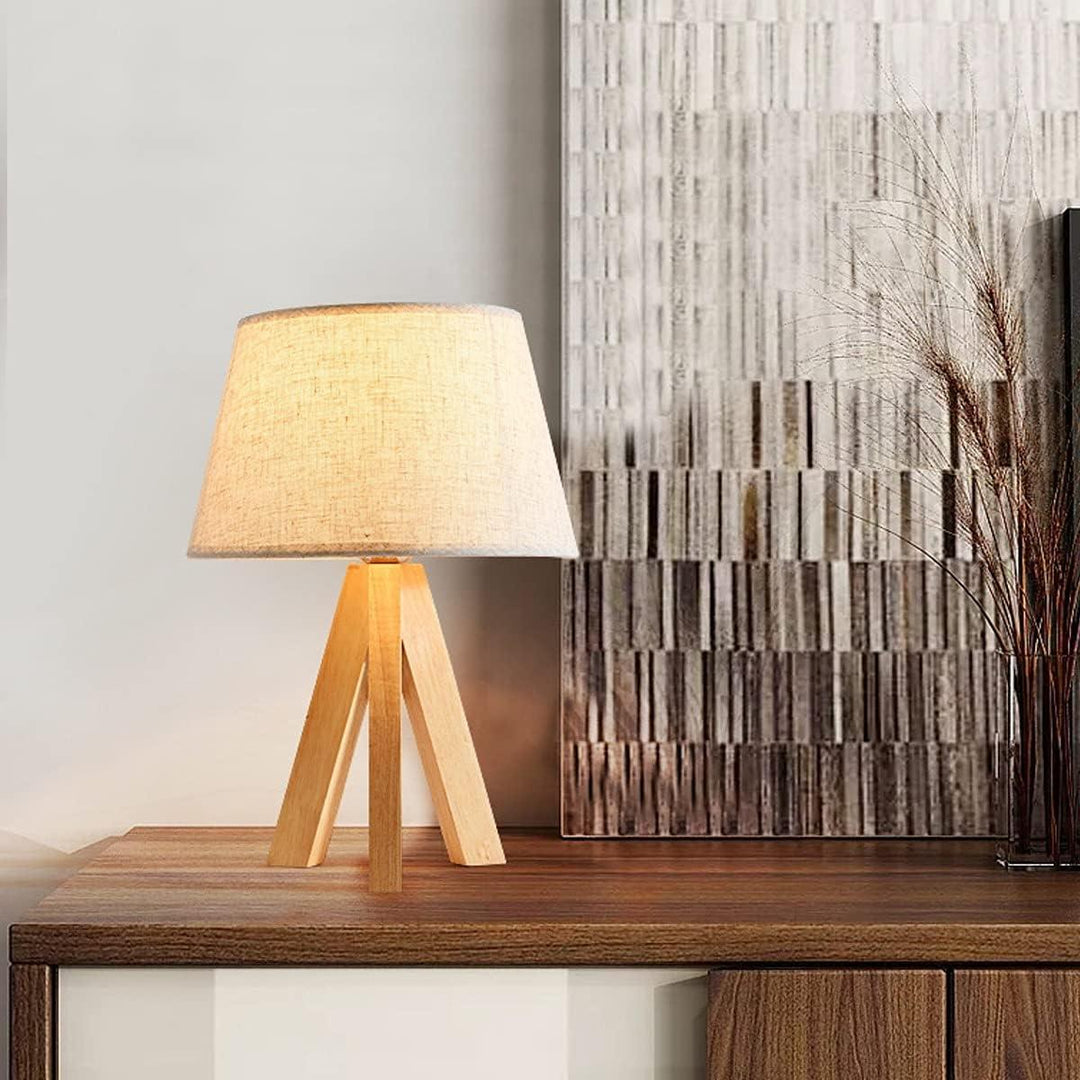 Lampe de Chevet en Bois | Douce Veilleuse - Designix Lampe de chevet Blanc Chaud