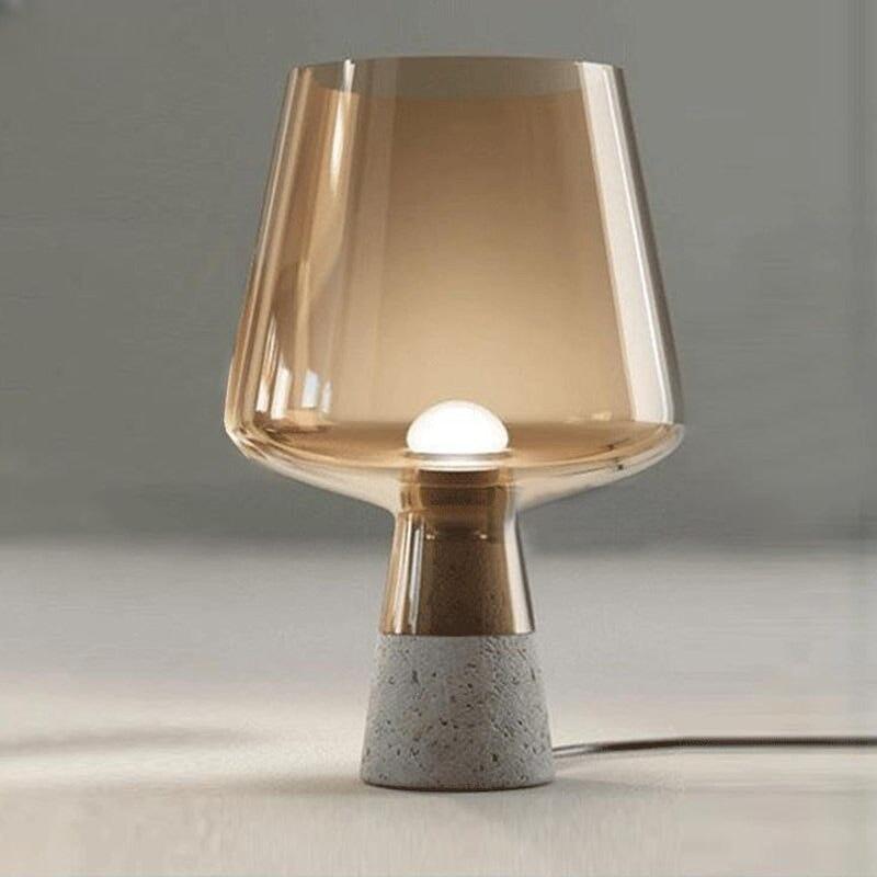 Lampe de Chevet en Verre | Brilliance Chic - Designix Lampe de chevet Ambre Diamètre 20cm