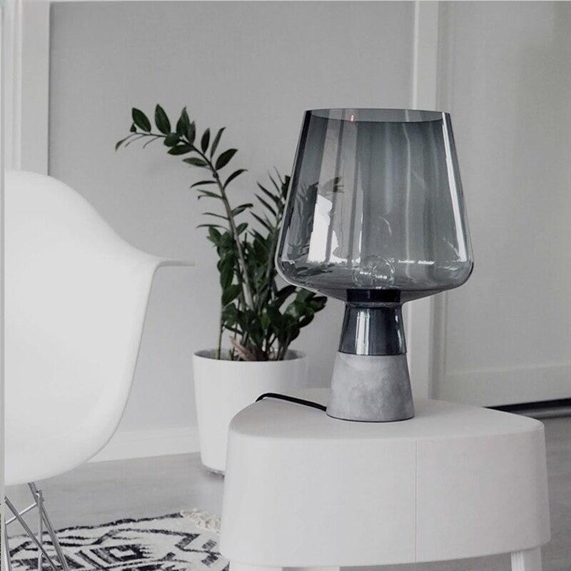 Lampe de Chevet en Verre | Brilliance Chic - Designix Lampe de chevet Ambre Diamètre 20cm