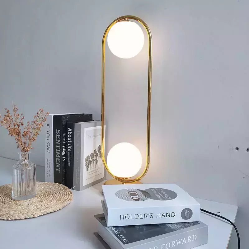 Lampe de Chevet Minimaliste | Élégance Nocturne - Designix Lampe de chevet Laiton Blanc Chaud
