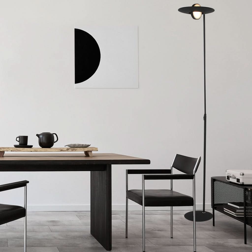 Lampe de sol LED Noir | Oyla - Designix Luminaire