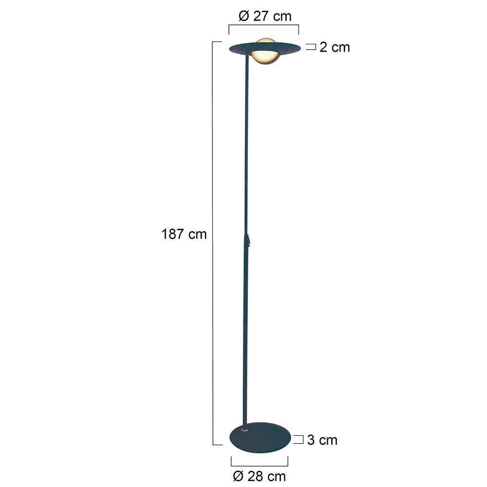 Lampe de sol LED Noir | Oyla - Designix Luminaire