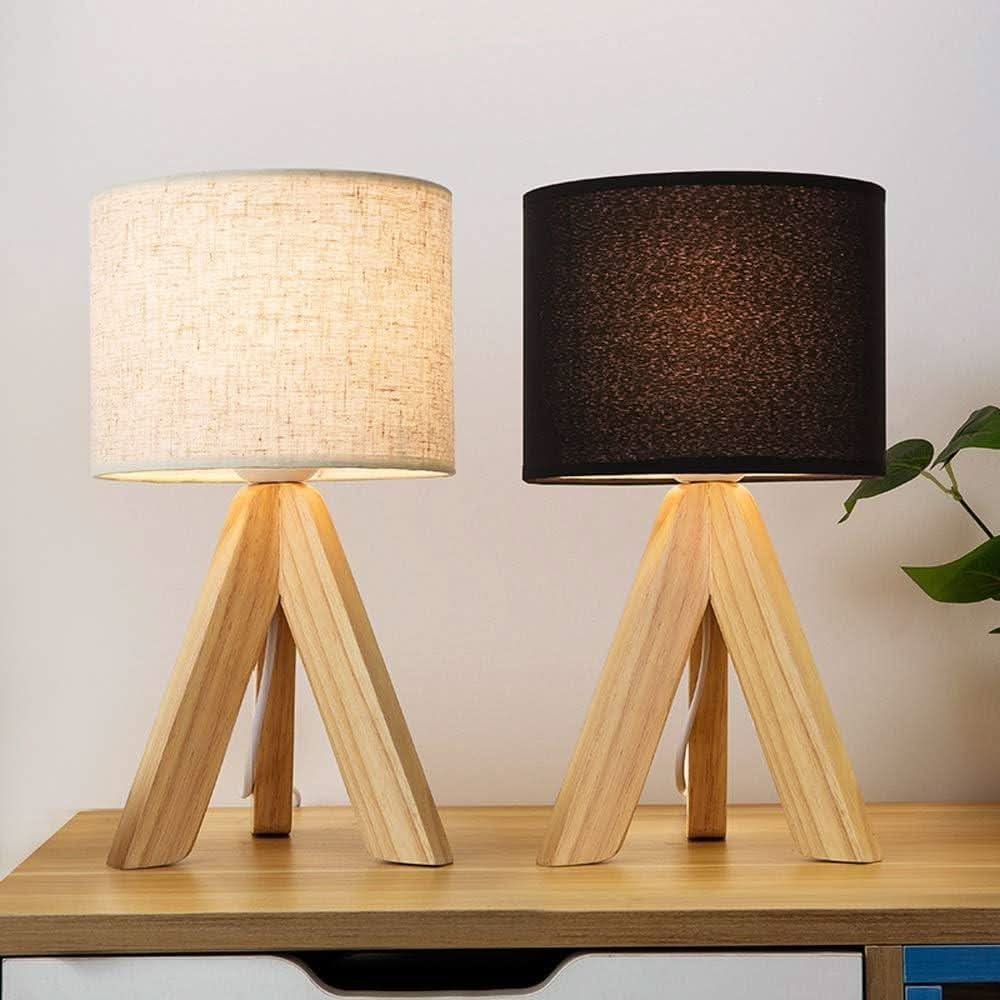 Lampe de Table Bois | Sérénité Naturelle - Designix Lampe de chevet Blanc