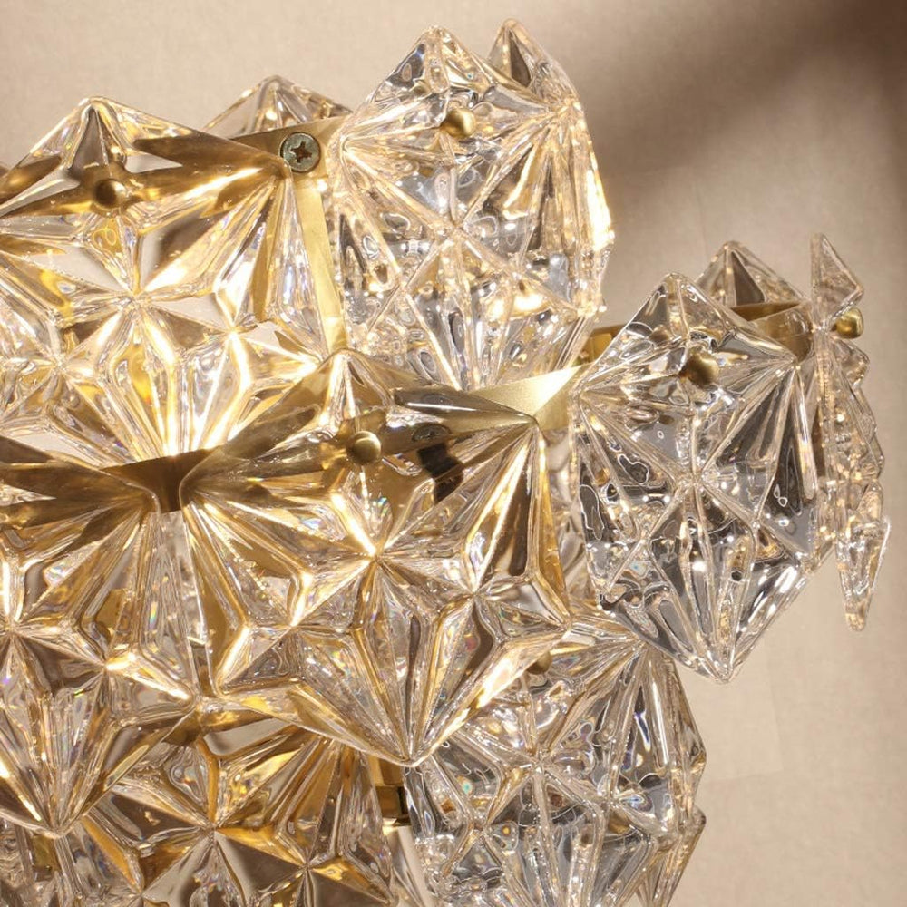 Lampe de Table Cristal Luxe Flocon de neige | Hyla - Designix Lampadaire Doré