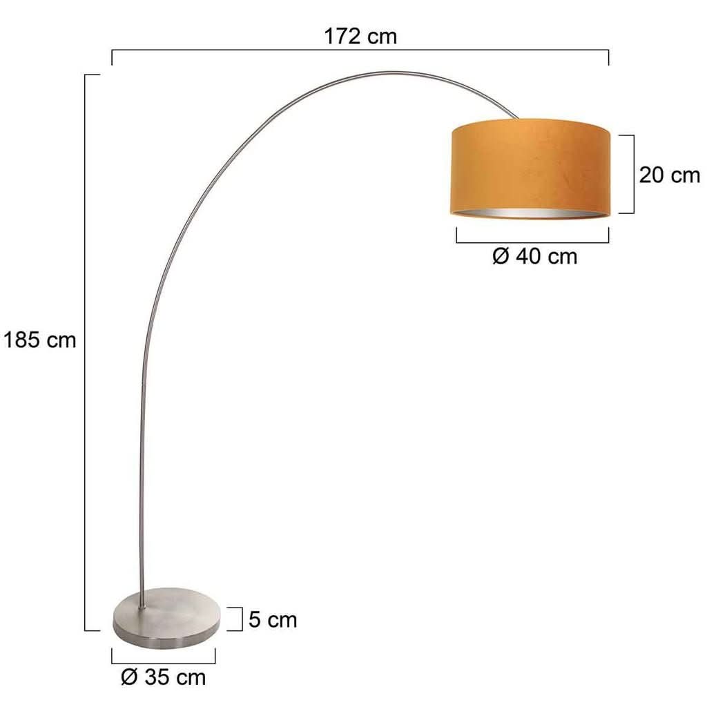 Lampe Déportée Velours | Dena - Designix Lampadaire