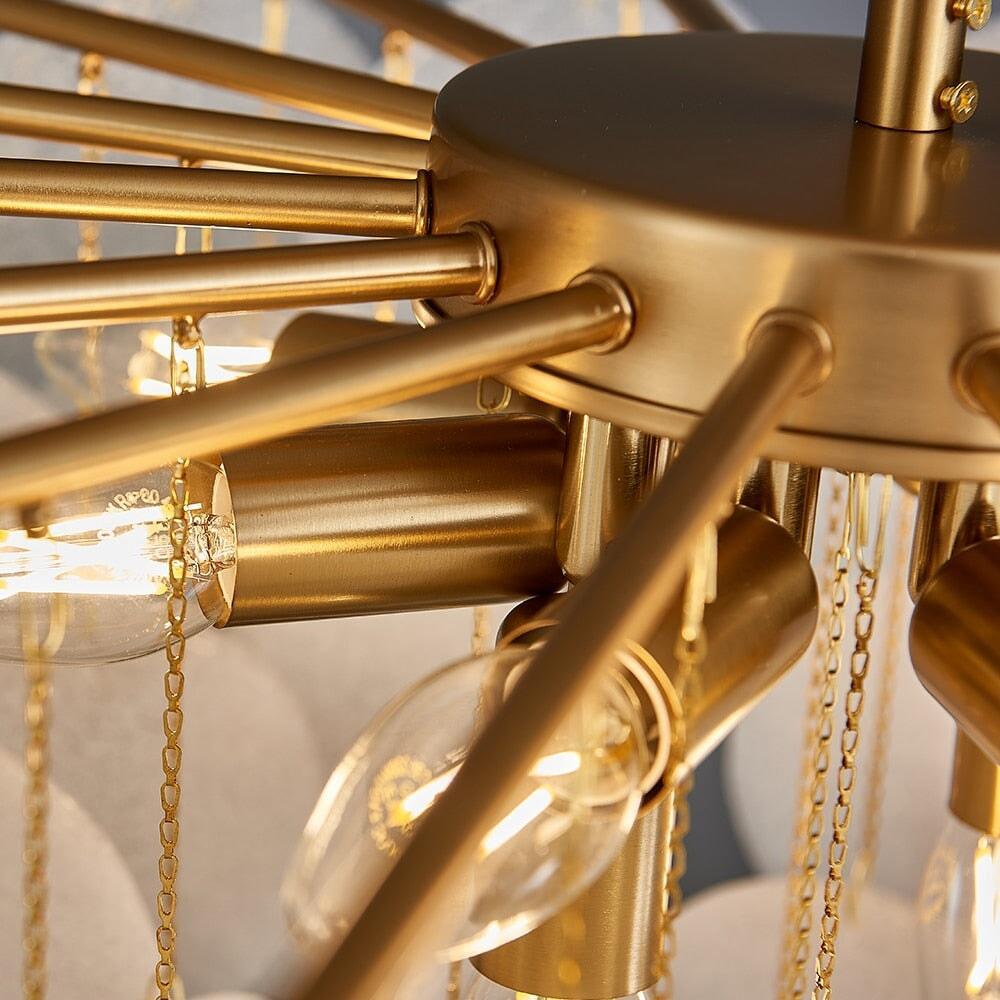 Lampe Dorée Décor Luxe | Rato - Designix Lustre 50cm Lumière froide