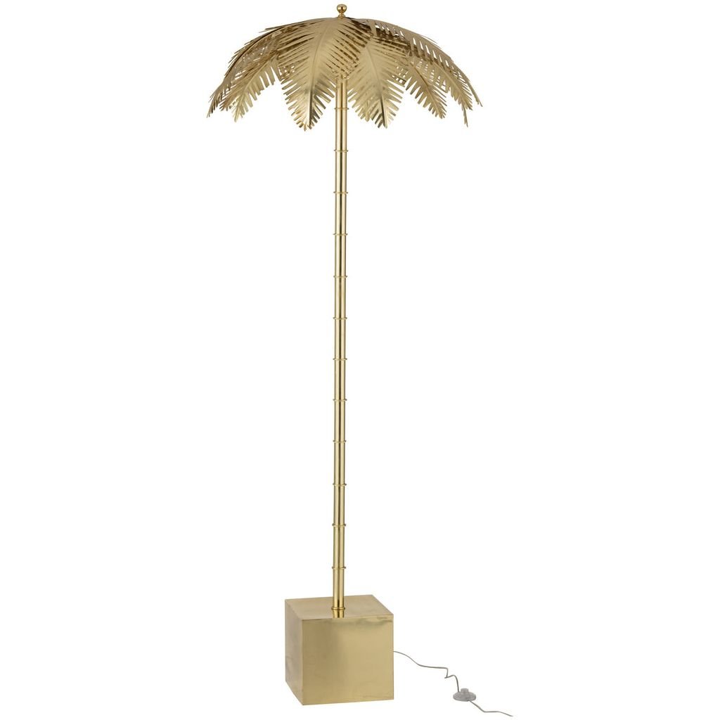 Lampe Dorée Feuilles Coco - Designix