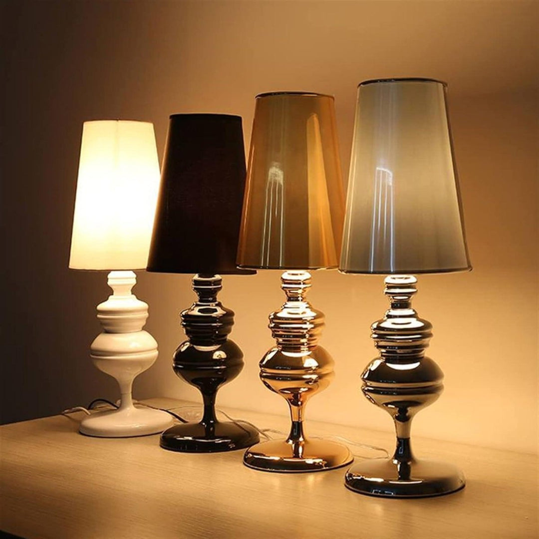 Lampe Espagnole Design | Éclat Doré - Designix Lampe de chevet Blanc Petite