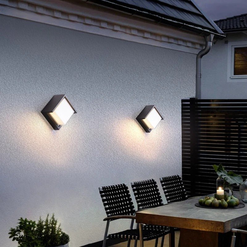 Lampe Extérieur Jardin Moderne | Luminéa - Designix Applique murale extérieur Blanc Chaud