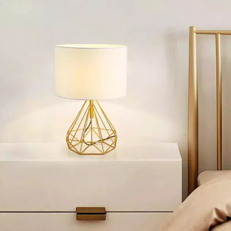 Lampe Géométrique Rétro | Silhouette Graphique - Designix Lampe de chevet Rouge