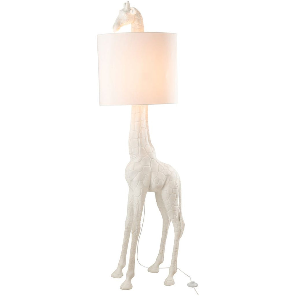 Lampe Girafe Polyester Blanc - Designix