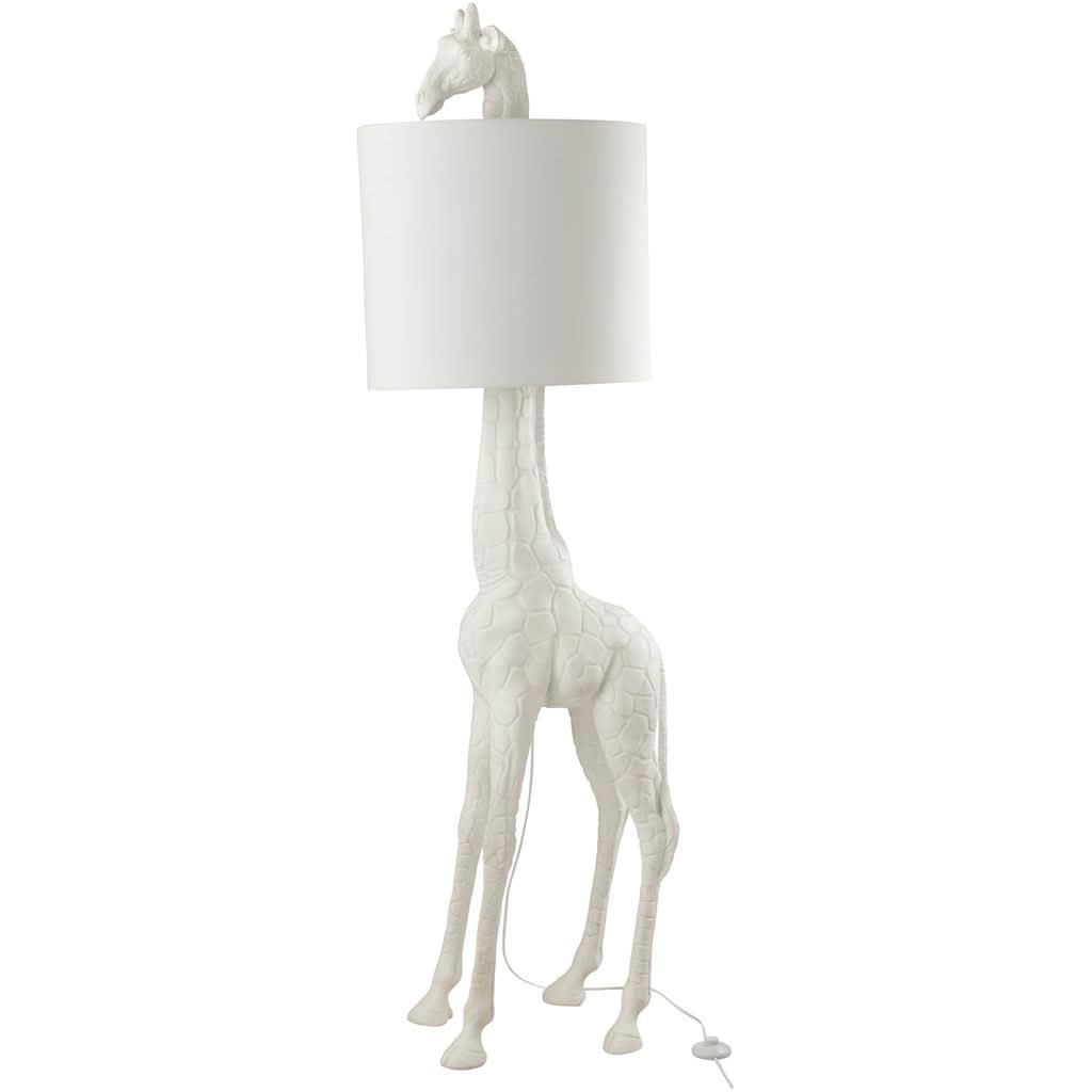 Lampe Girafe Polyester Blanc - Designix