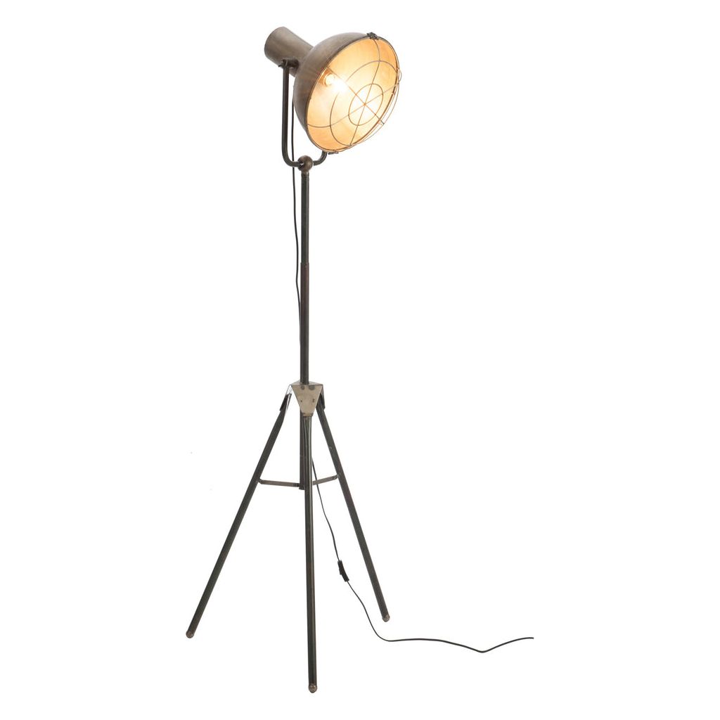 Lampe Métal Gris Sur Pied - Designix