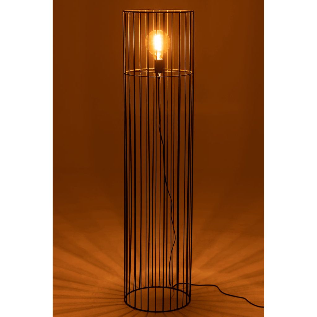 Lampe Métal Noir Sur Pied - Designix