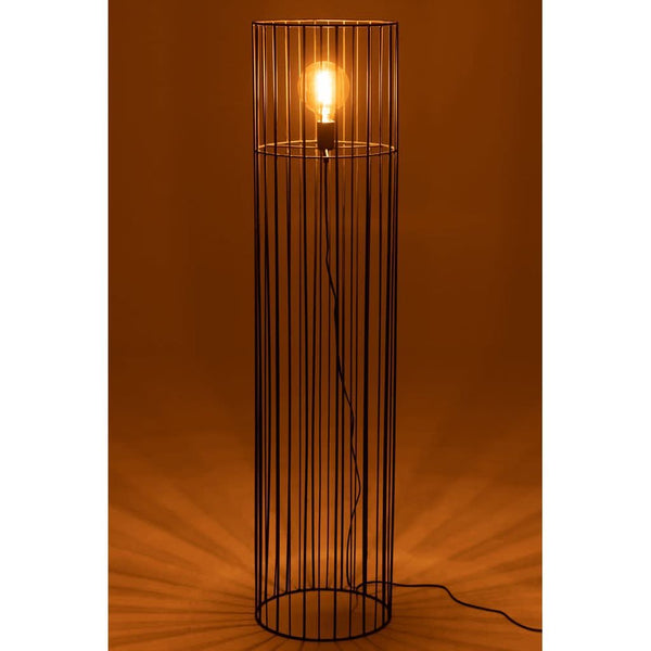 Lampe Métal Noir Sur Pied