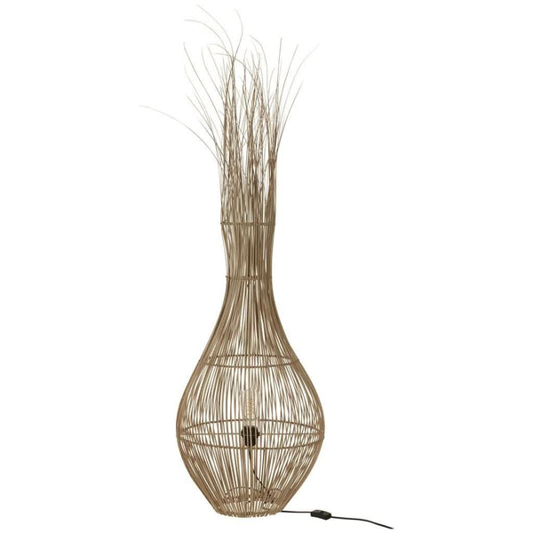 Lampe Noix de Coco Bâtons Naturelle
