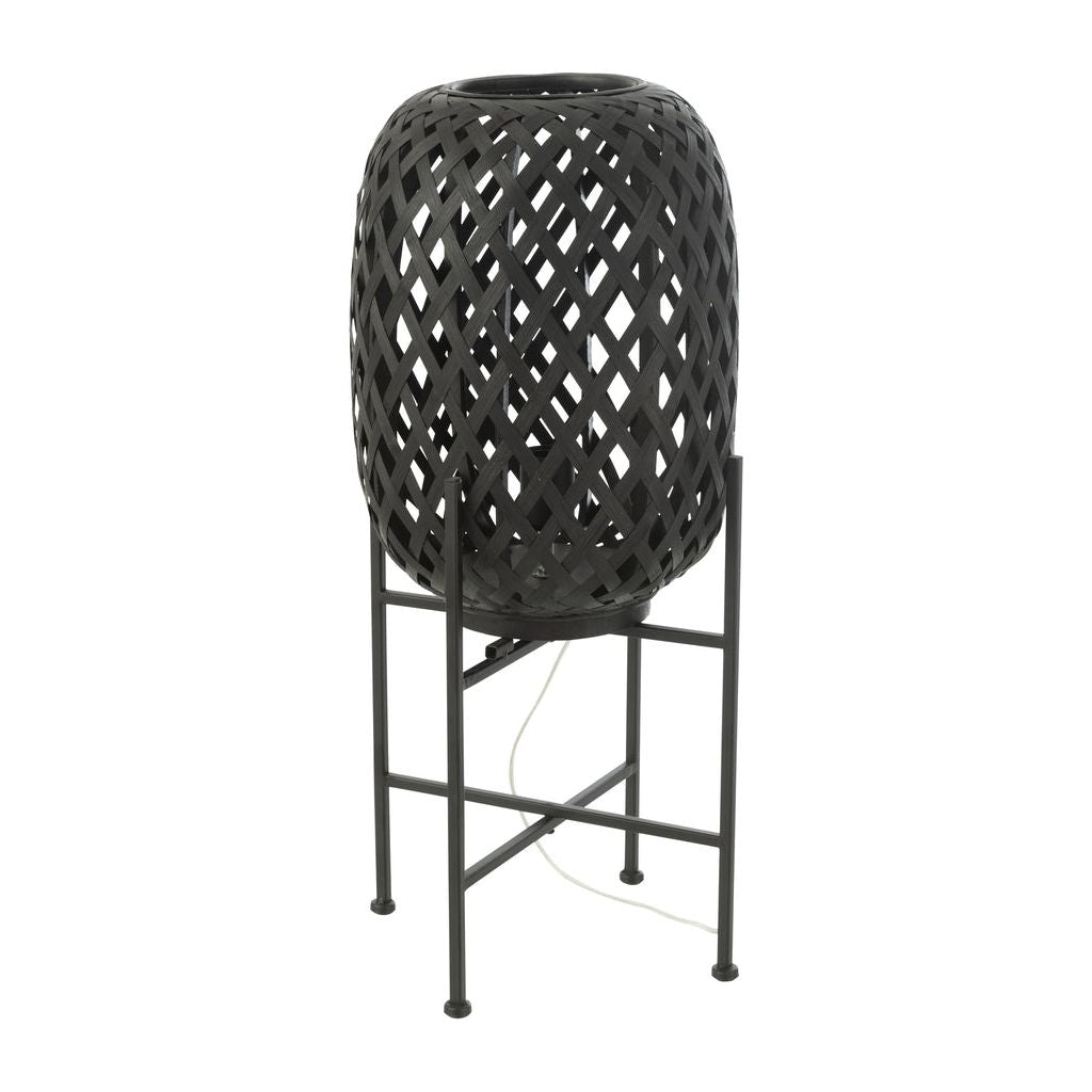 Lampe Pied Bambou Noir - Designix