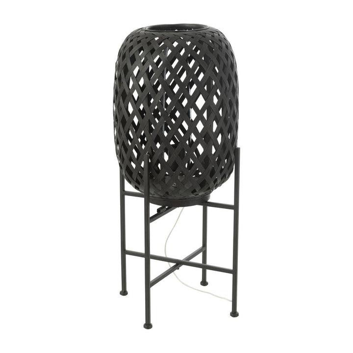 Lampe Pied Bambou Noir - Designix