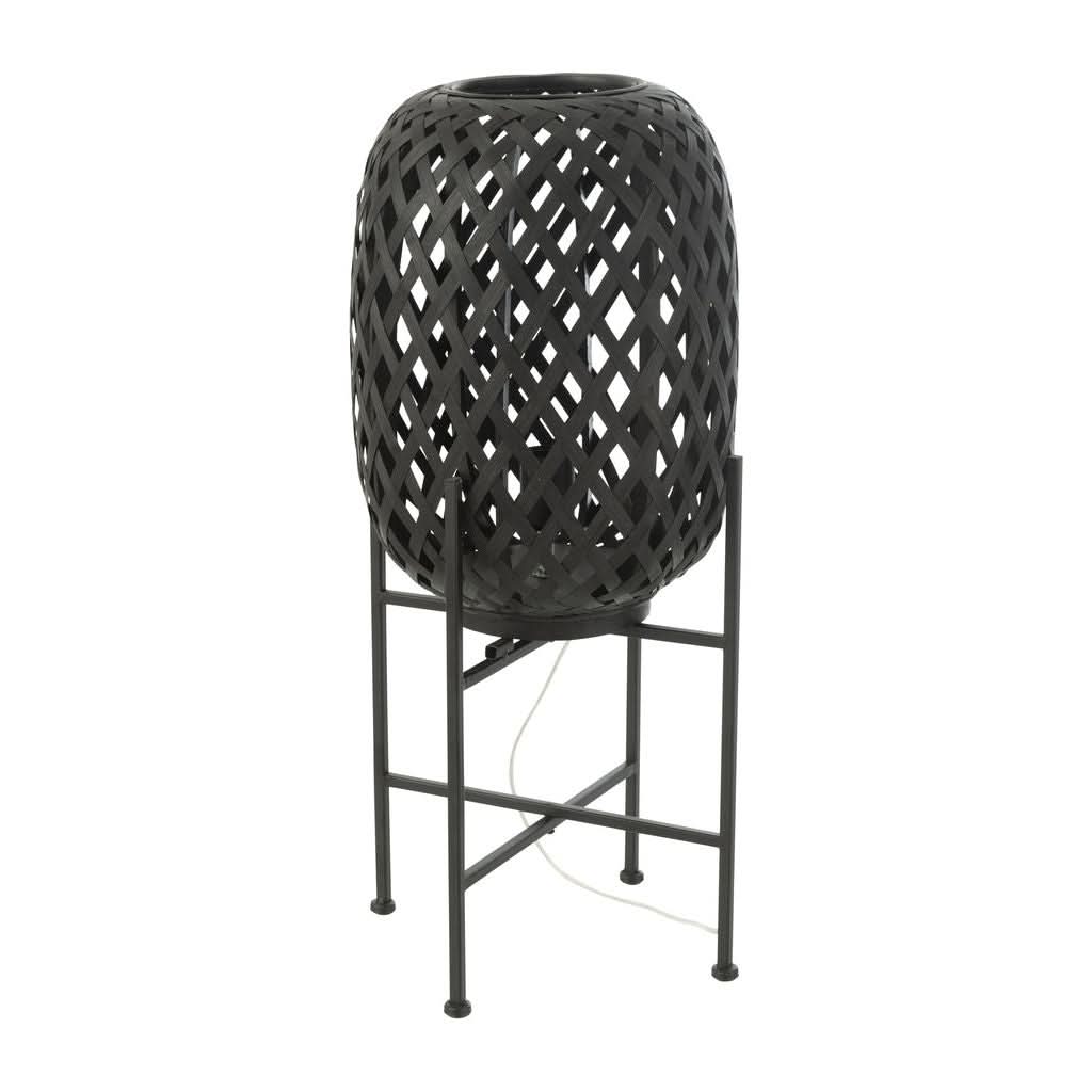 Lampe Pied Bambou Noir - Designix