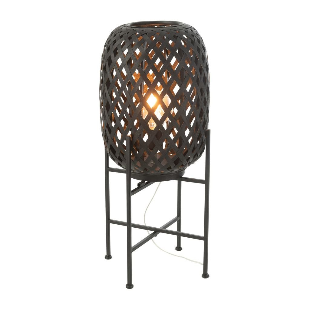 Lampe Pied Bambou Noir - Designix