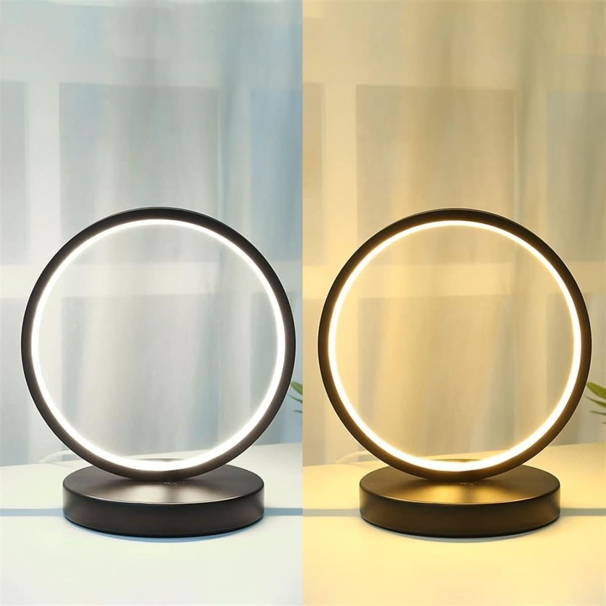 Lampe Ronde LED | Éclat Moderne - Designix Lampe de chevet Rond Variable