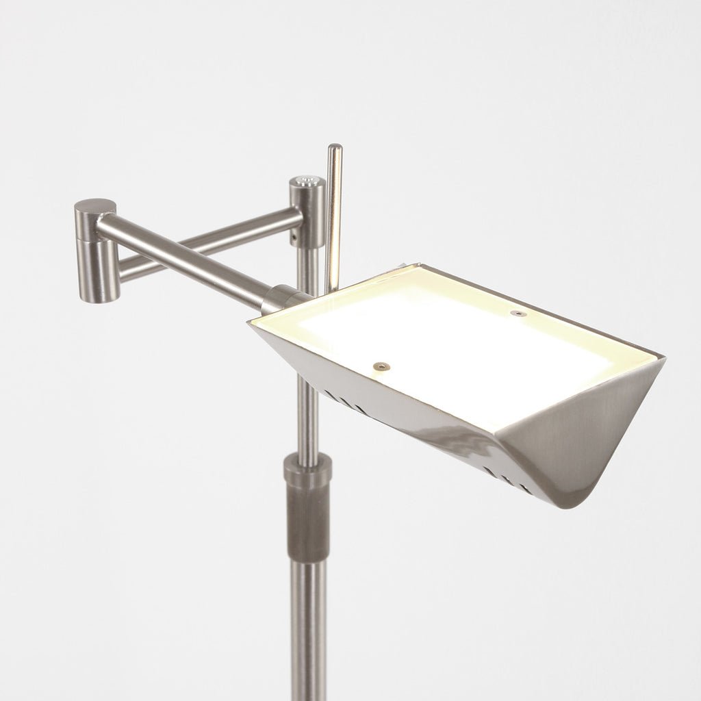 Lampe Sol Réglable Acier Brossé | Tyla - Designix Luminaire