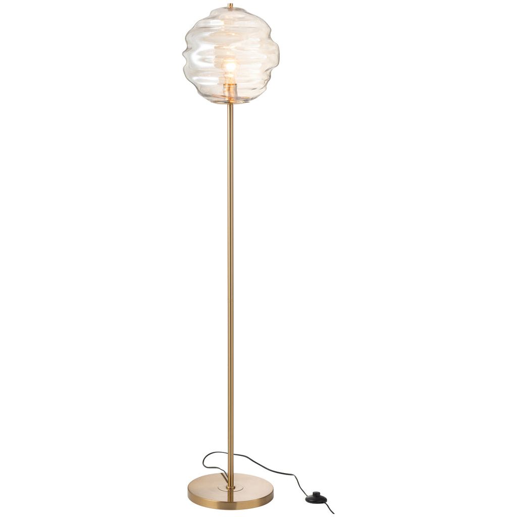 Lampe Sol Verre Cognac - Designix