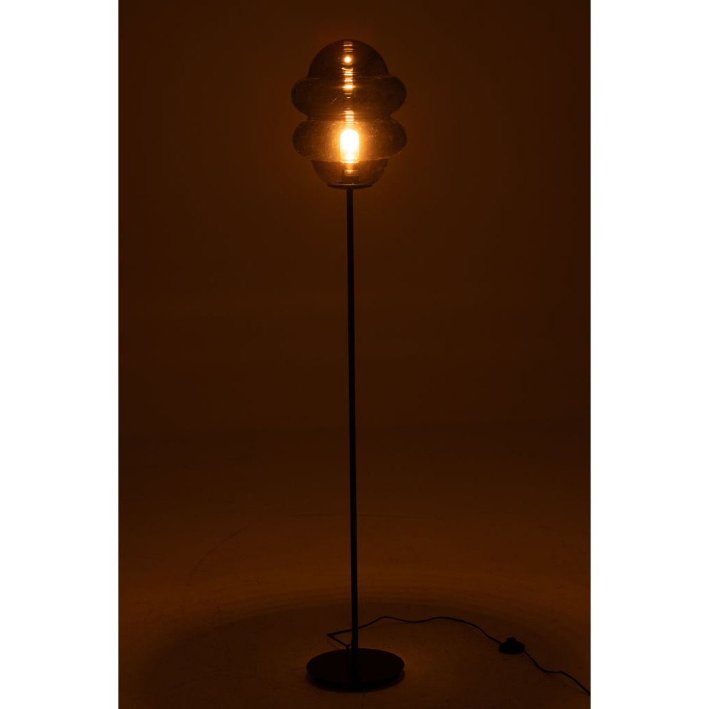Lampe Sol Verre Gris - Designix