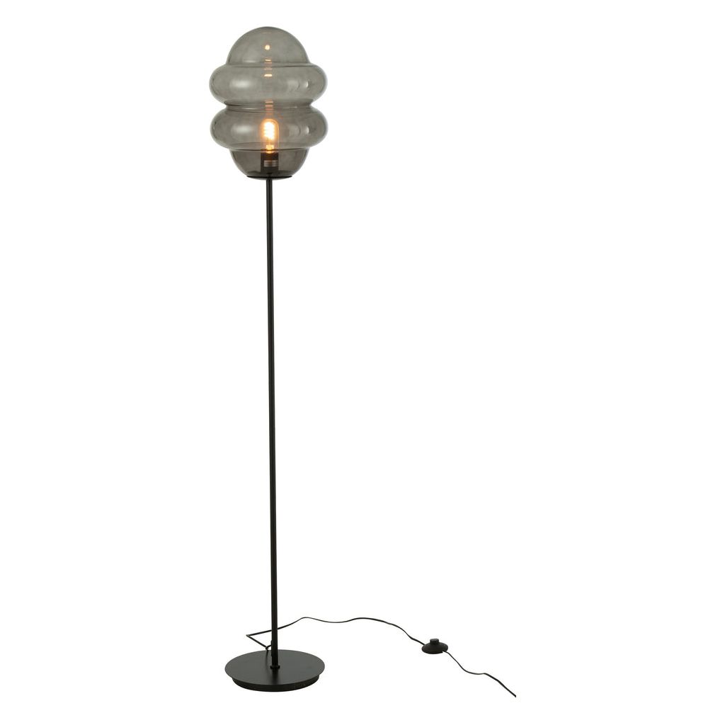Lampe Sol Verre Gris - Designix