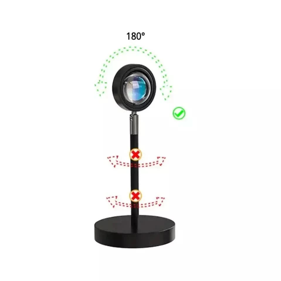 Lampe Sunset | Lueur Crépusculaire - Designix Lampe de chevet Rouge
