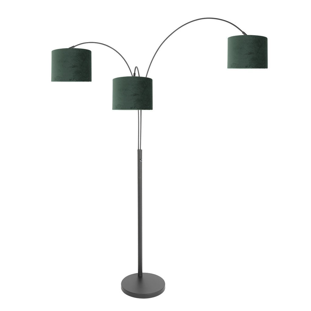 Lampe sur Pied 3 Têtes Velours | Giro - Designix Lampadaire