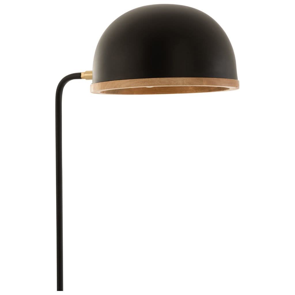 Lampe Sur Pied Élégante Noir Naturel - Designix