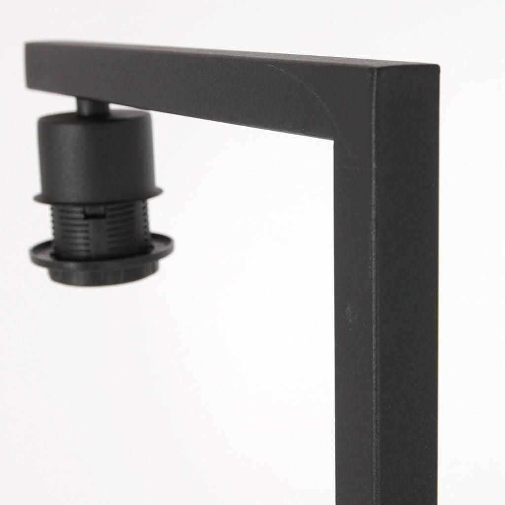 Lampe Sur Pied Noir Velours Vert | Qyla - Designix Abat - jour