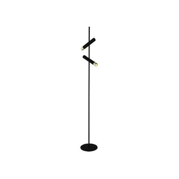 Lampe sur pied ZAMBELIS 7W DESIGN Noir Sable et Dore Mat 22032