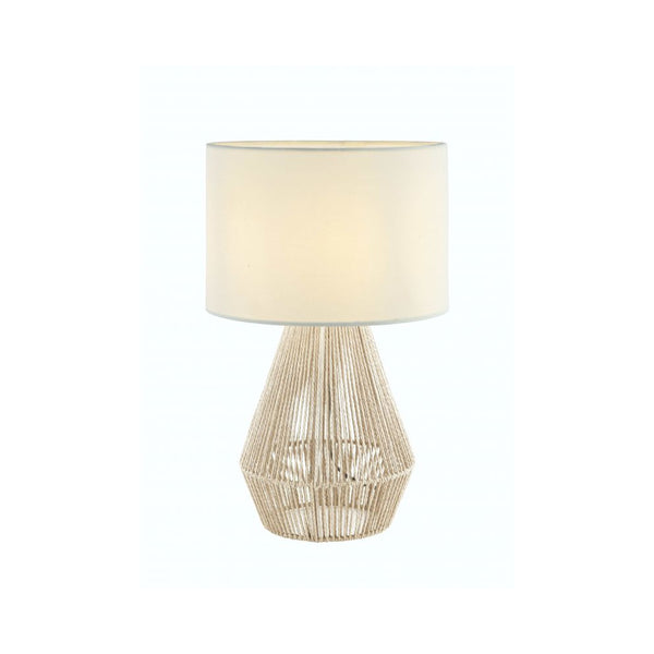 Lampe sur table ZAMBELIS D300 E27 DESIGN Rotin Sans Source 20235