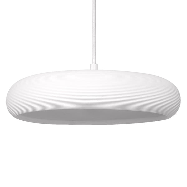 Suspension Plaster Pure blanche, H 113 cm