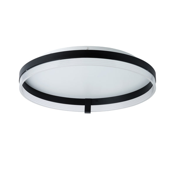 Plafonnier Circle noir, Ø 50 cm