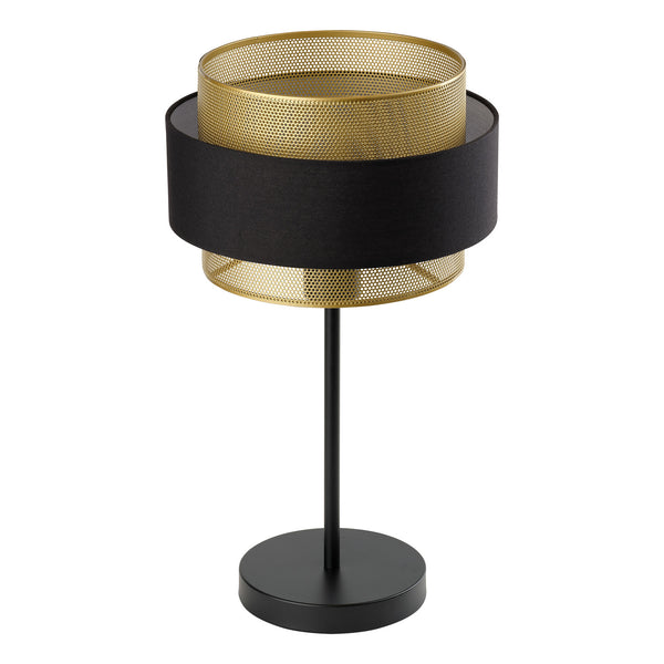 Lampe à poser Hornet noire et dorée