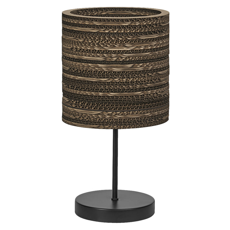 Lampe à poser Cardboard Cylinder marron