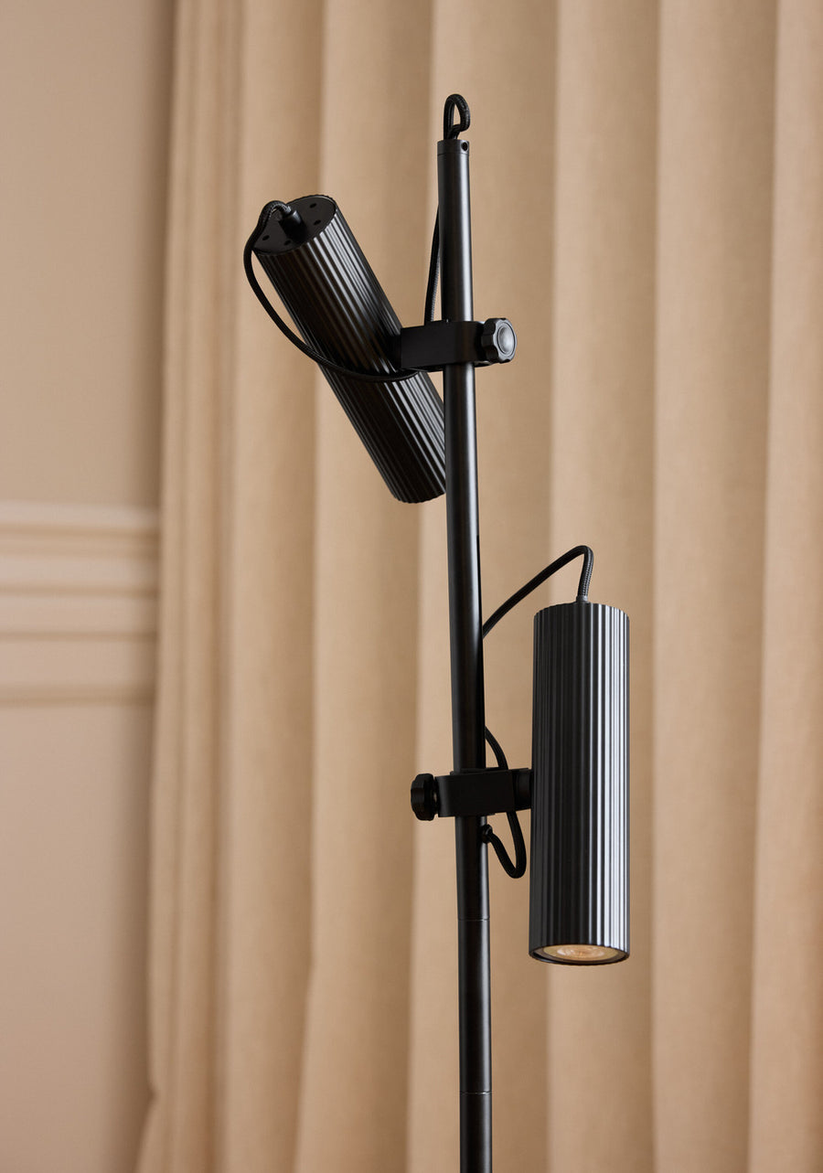 Lampadaire Drums noir