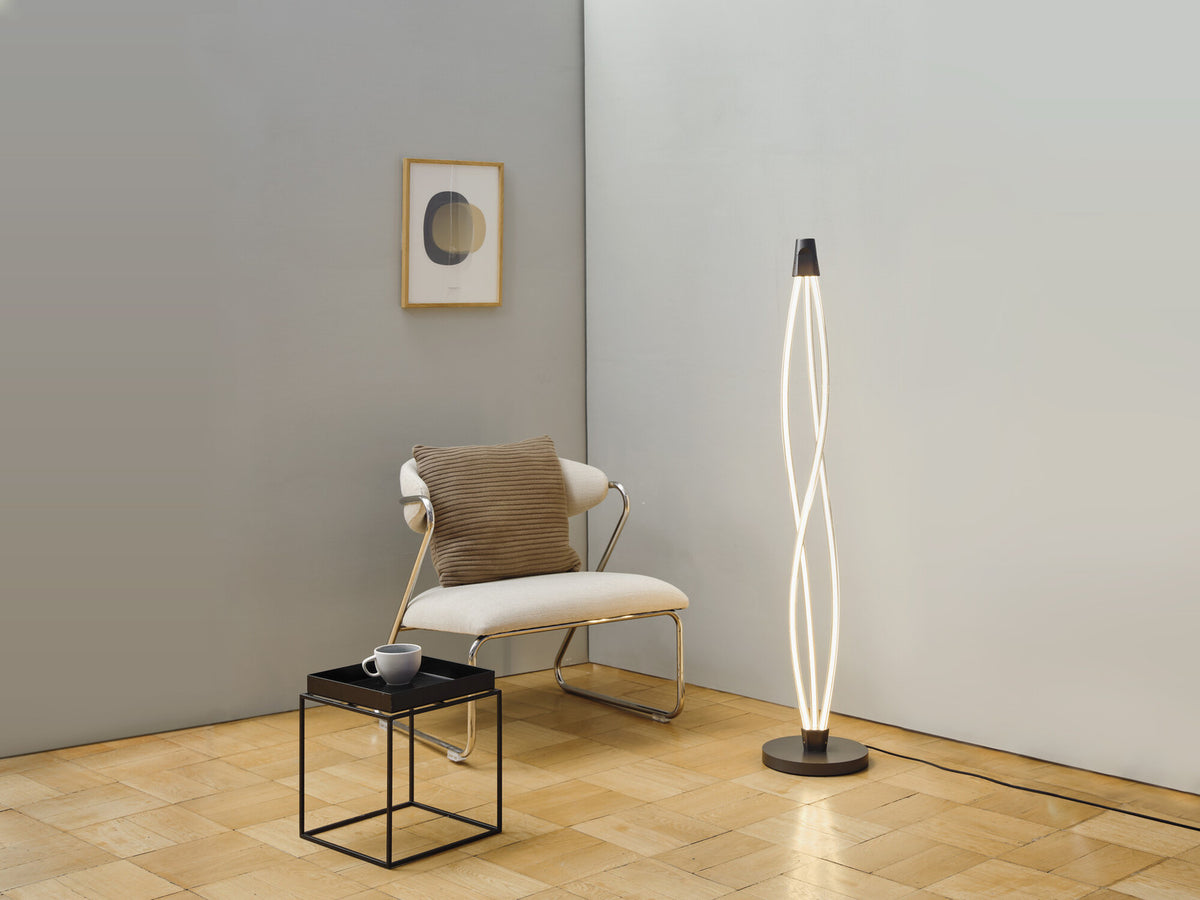 Lampadaire Swirl anthracite