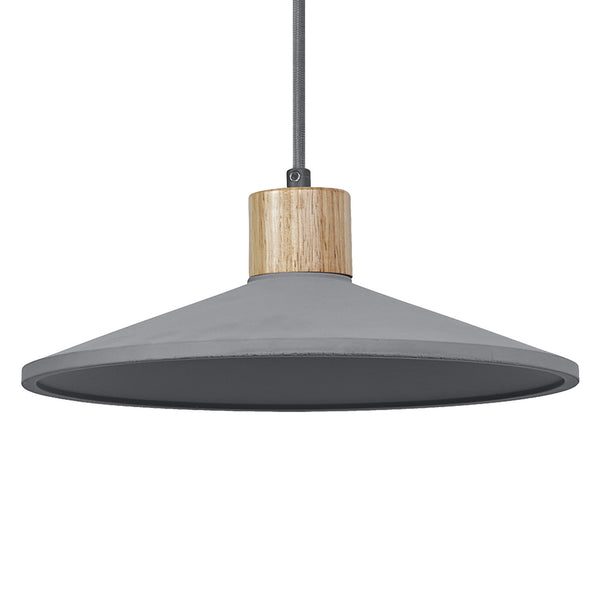 Suspension Concrete Wood anthracite, H 116,5 cm