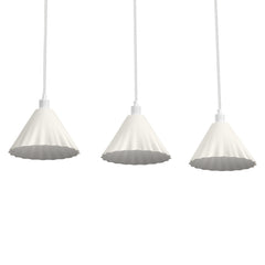 Suspension Pulp blanche, 3 lumières